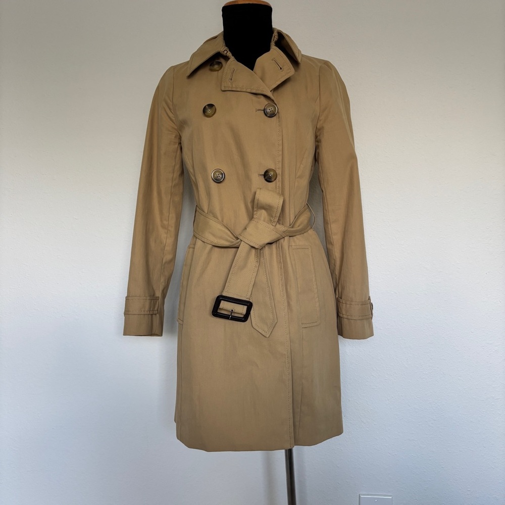 J. Crew Dark Khaki Classic Trench Coat